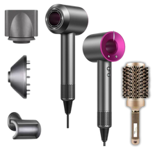 Load image into Gallery viewer, Osmo Hairodry Pro With 3 Styling Attachments + Golden Style Brush